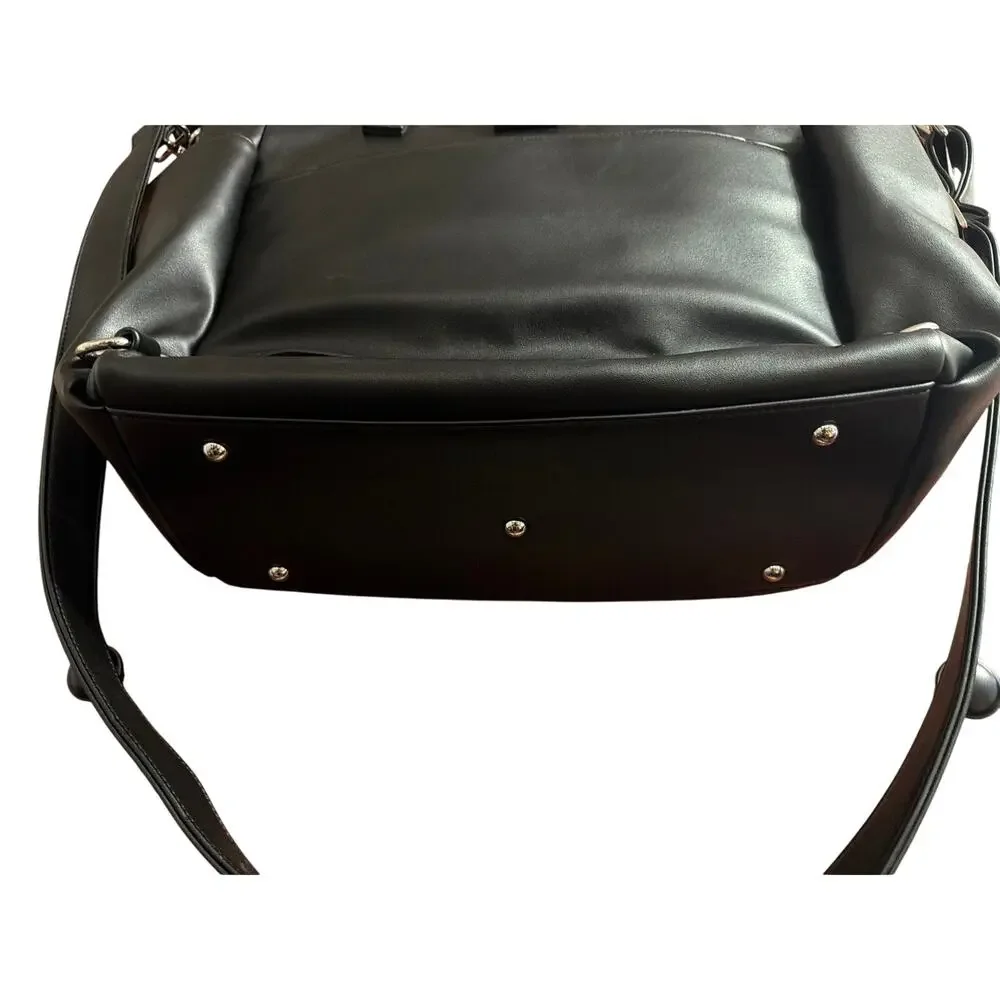 White Elm Gemini Convertible Backpack Tote Diaper Bag Black & Ara Convertible